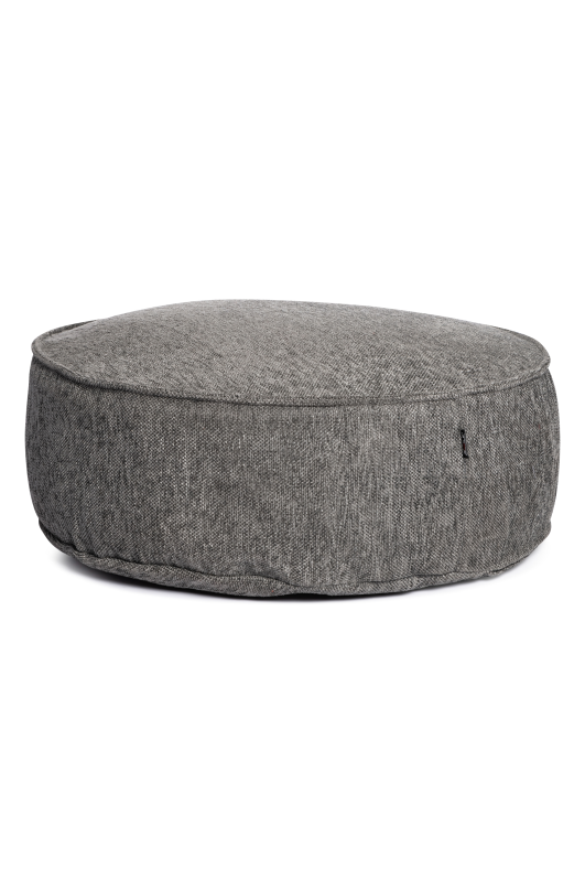 Roolf Silky  Round Pouf Antraciet