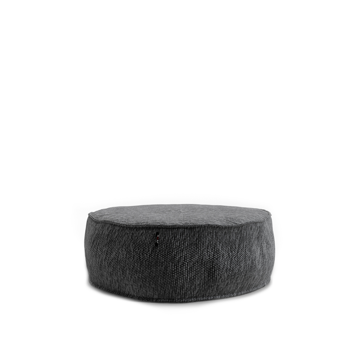 Silky Round Pouf Anthracite | Roolf Outdoor Living