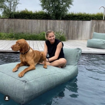 DOTTY Poef Long Chair Beige Floatable